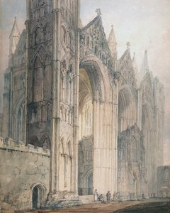 Kathedraal van Peterborough door Thomas Girtin